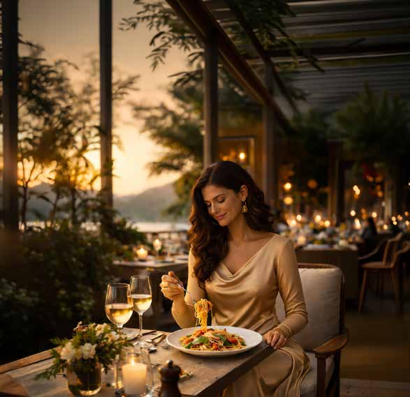 Ultimate All-Day Adventure Package evening dinner at Prestige Nirvana